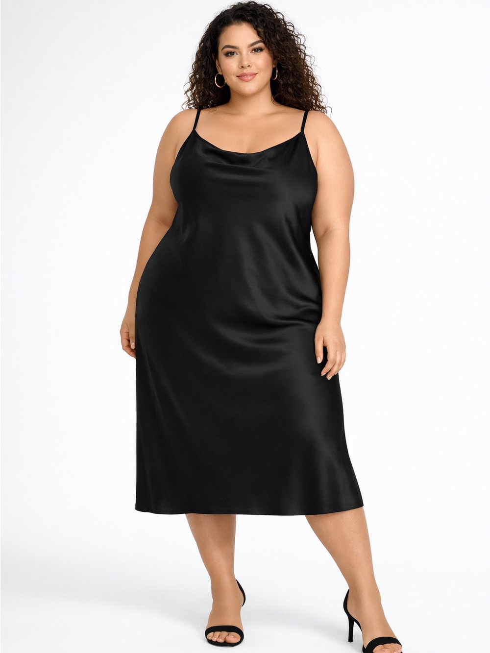 5/$25 Zenobia Midi Slip Dress Size 2X